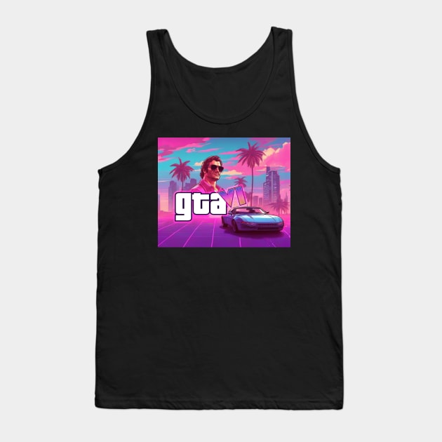 GTA 6 Tank Top by Buff Geeks Art